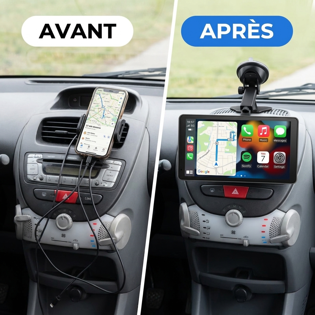 otre voiture connectée, sans changer d'autoradio.